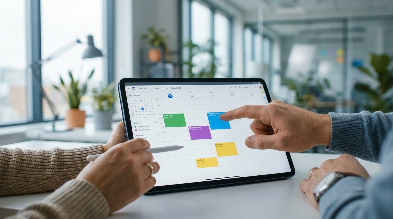 Partage d'agenda Google sur ordinateur pour une meilleure collaboration