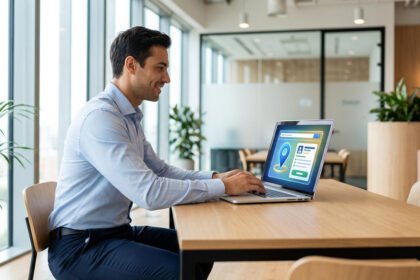 Fiche d'établissement Google pour visibilité locale des professionnels