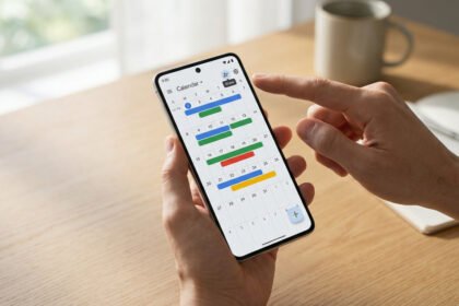 Partage d'agenda Google sur ordinateur avec paramètres de confidentialité