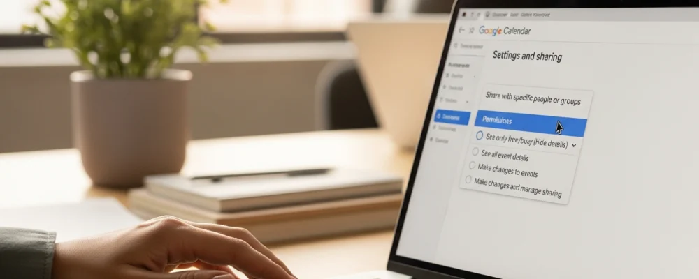 Partage calendrier Google : configurer les autorisations et niveaux d'accès — calendrier partagé google