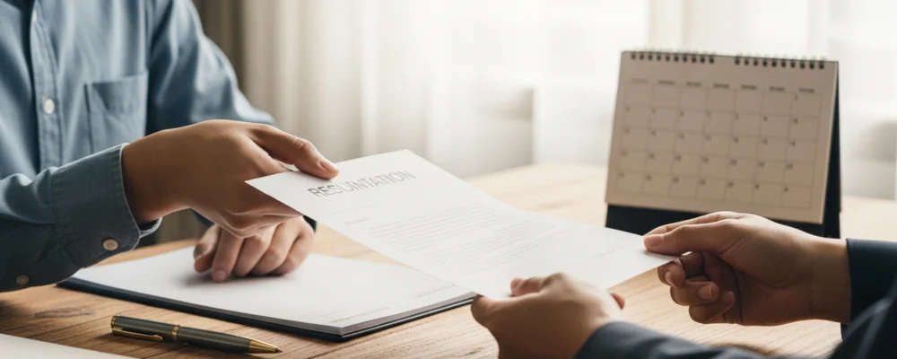 Lettre de démission remise en main propre : validité et mentions obligatoires — lettre de démission remise en main propre
