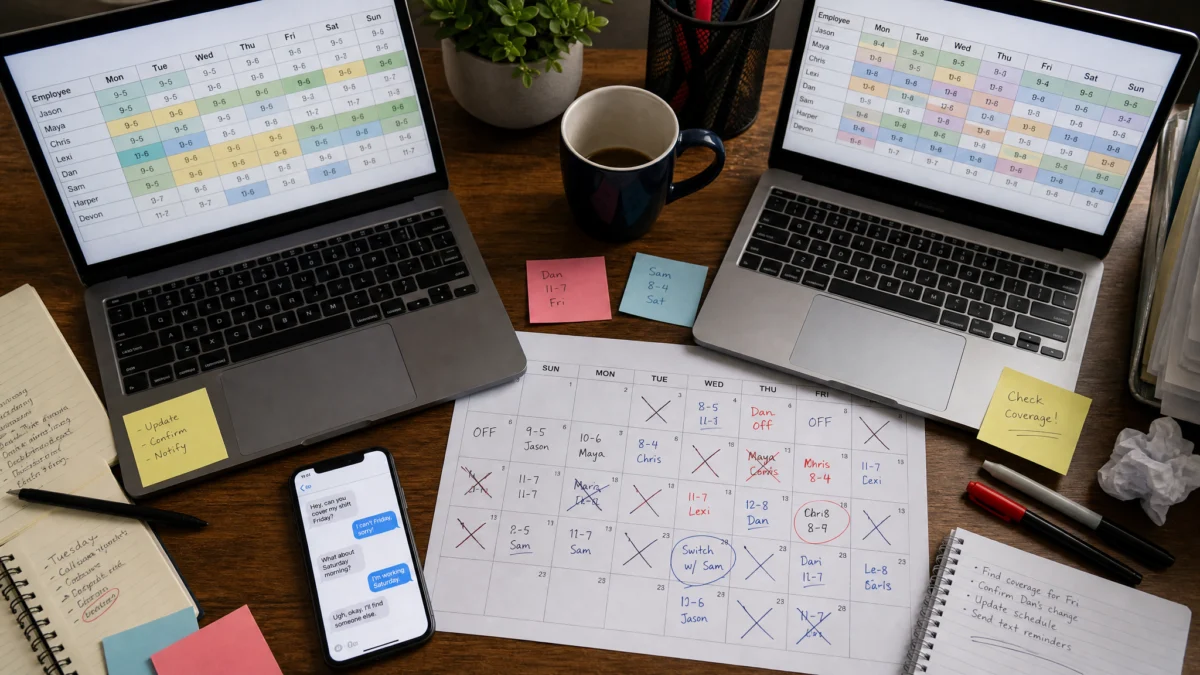 Pourquoi partager un planning devient vite chronophage en entreprise — partager un planning