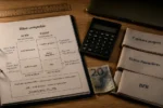 Ressources financiere : bilan comptable et trésorerie sur une table