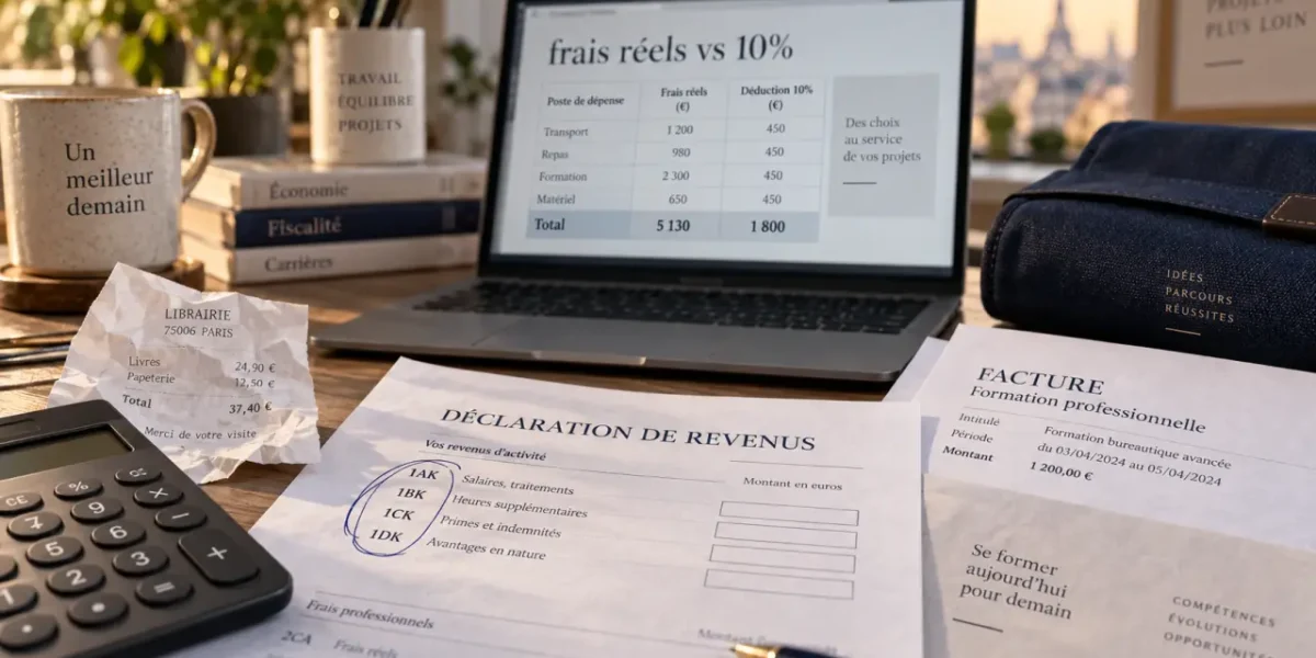 Comment déclarer une formation professionnelle aux impôts : frais réels et justificatifs (2042)