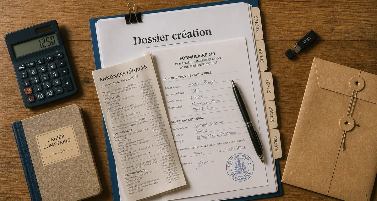 Créer entreprise lejournaldesentrepreneurs : dossier création et statut, annonces légales et documents