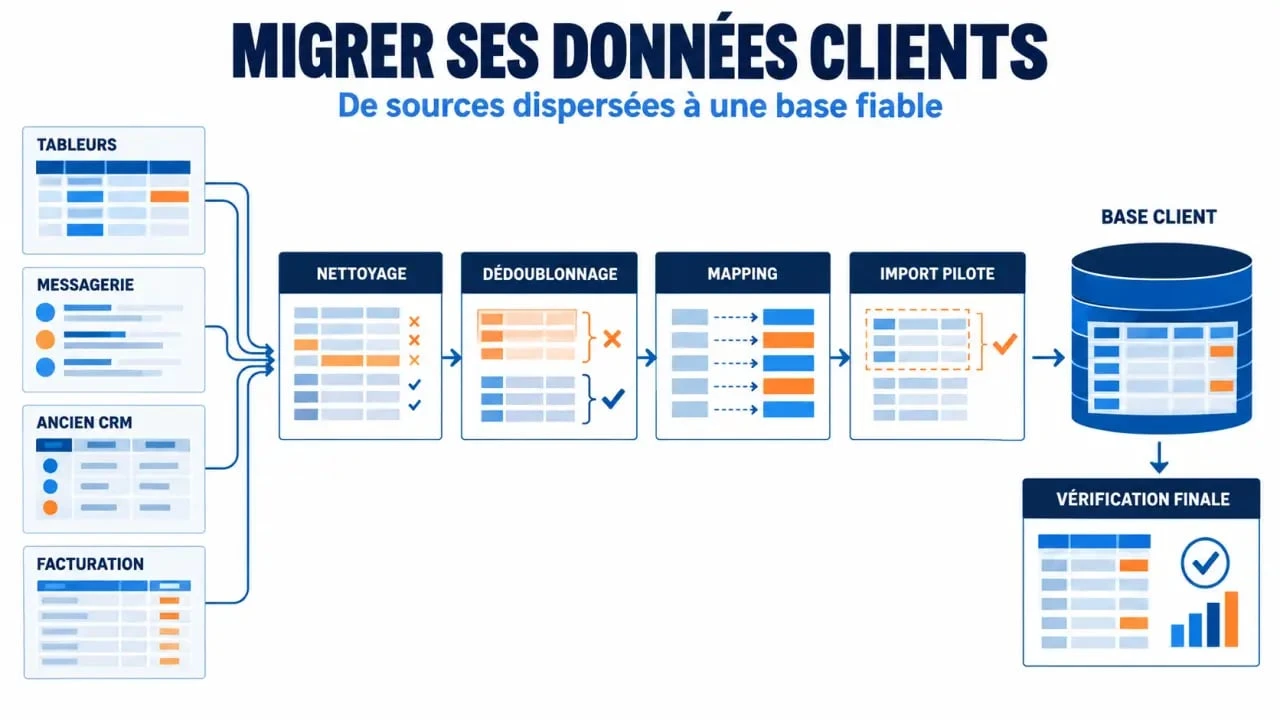 Migration de données vers un logiciel de gestion client FileTrack Premium, du nettoyage de la base à l’import vérifié