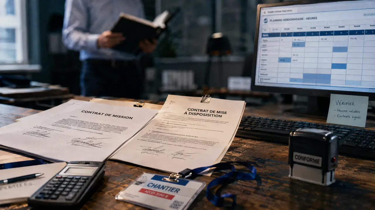 Gestion de l'intérim en entreprise : contrats signés et planning horaires