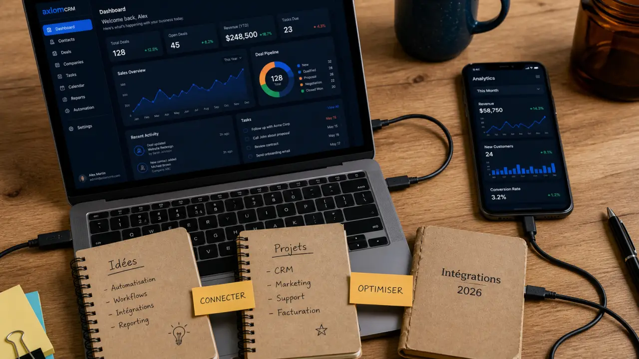 Meilleur outil marketing digital intégration logiciels 2026 : CRM et analytics connectés