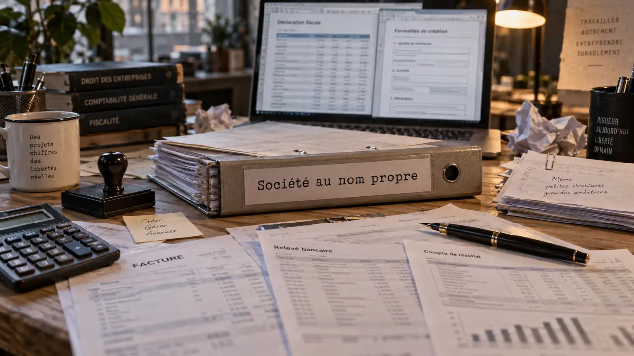 Societe au nom propre : documents comptables et INPI pour entreprise individuelle