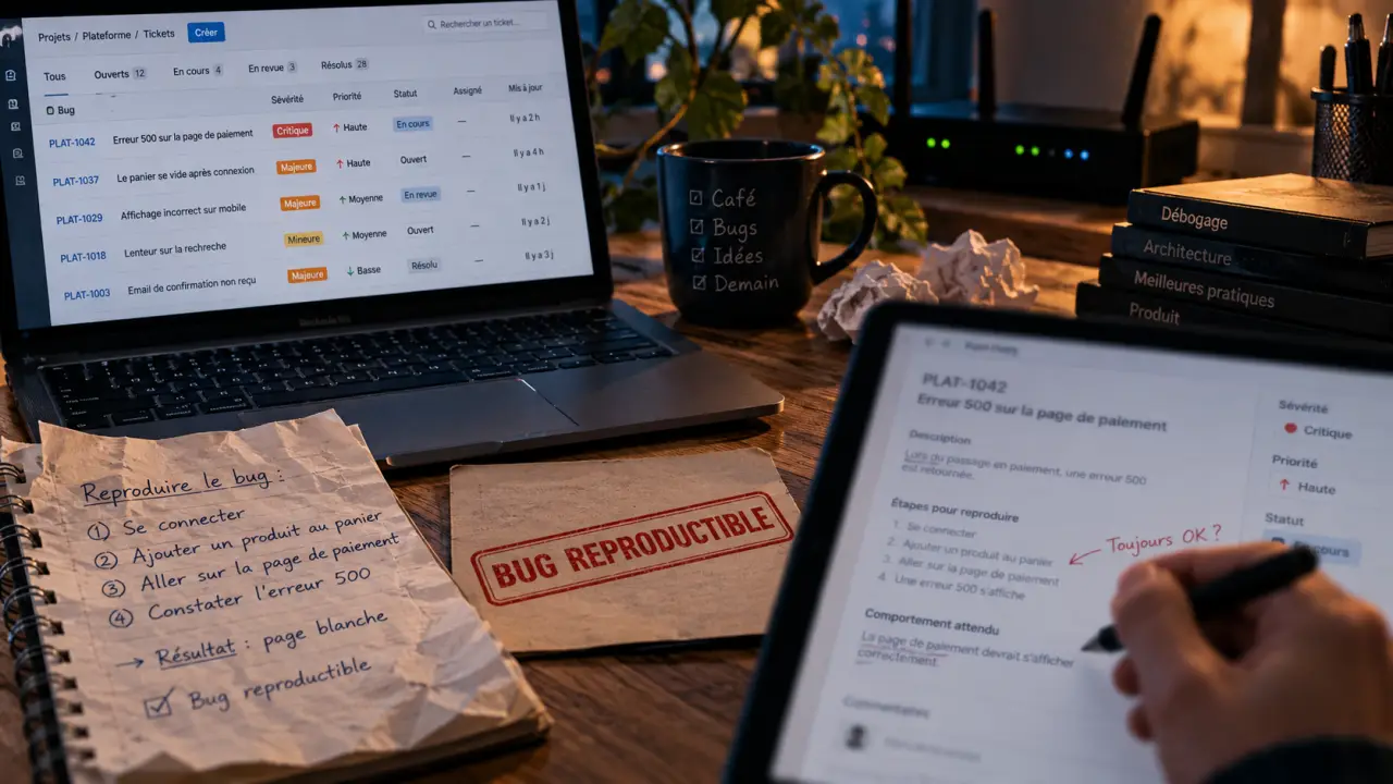 Bug logiciel : une faille sans crash, suivi Jira et annotations