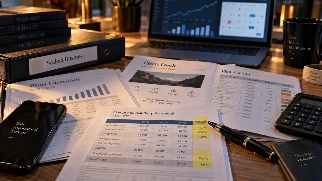Formation business Scalora Business scalora-business.fr : documents financiers et pitch deck