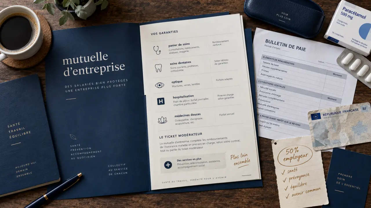 Mutuelle entreprise obligatoire : 50% employeur, garanties santé